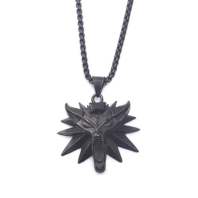 🐺 Men’s Wolf Pendant Necklace – Bold Nordic Style Jewelry