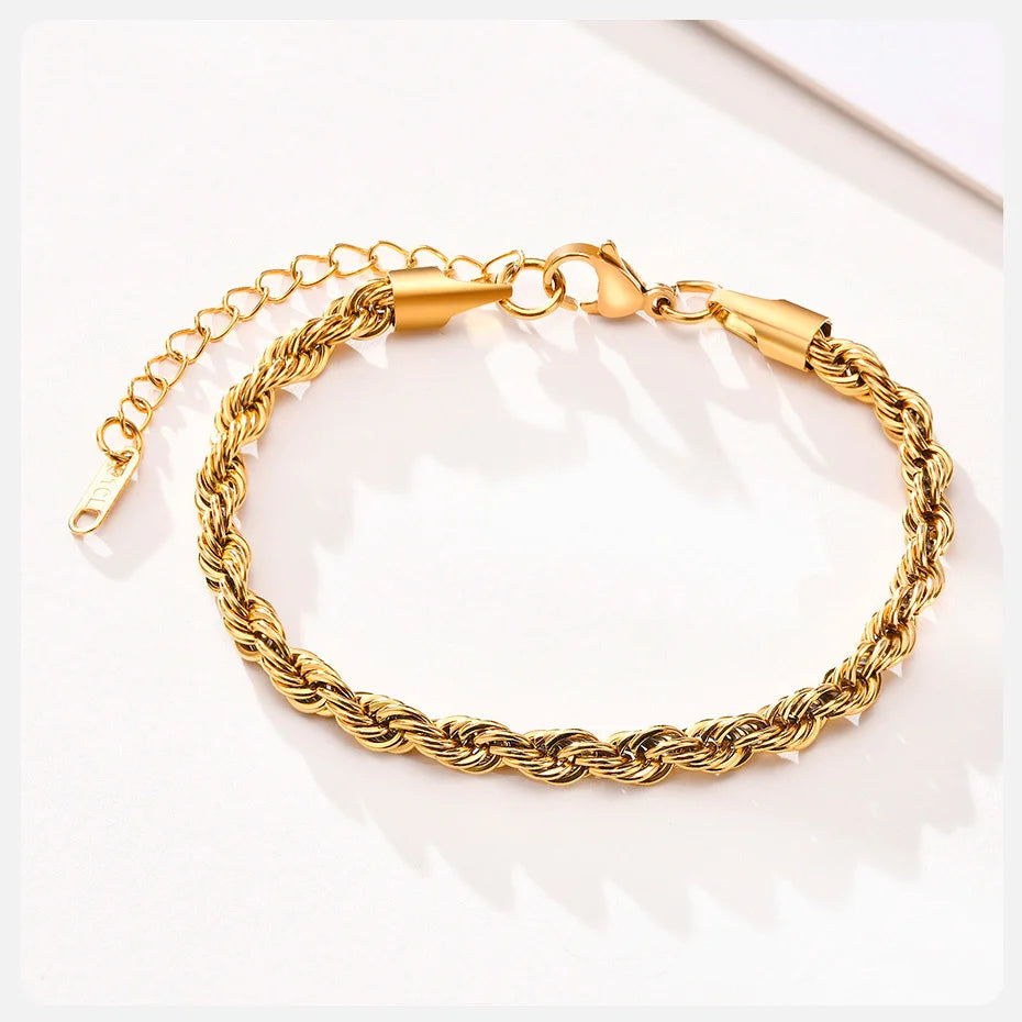 ✨ Chain-Link Bracelet – Minimalist Unisex Metal Bracelet 💫