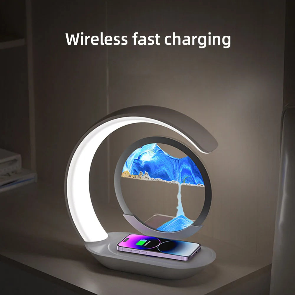 🌙 QuickSand Lamp with Wireless Charging - 4 Variants