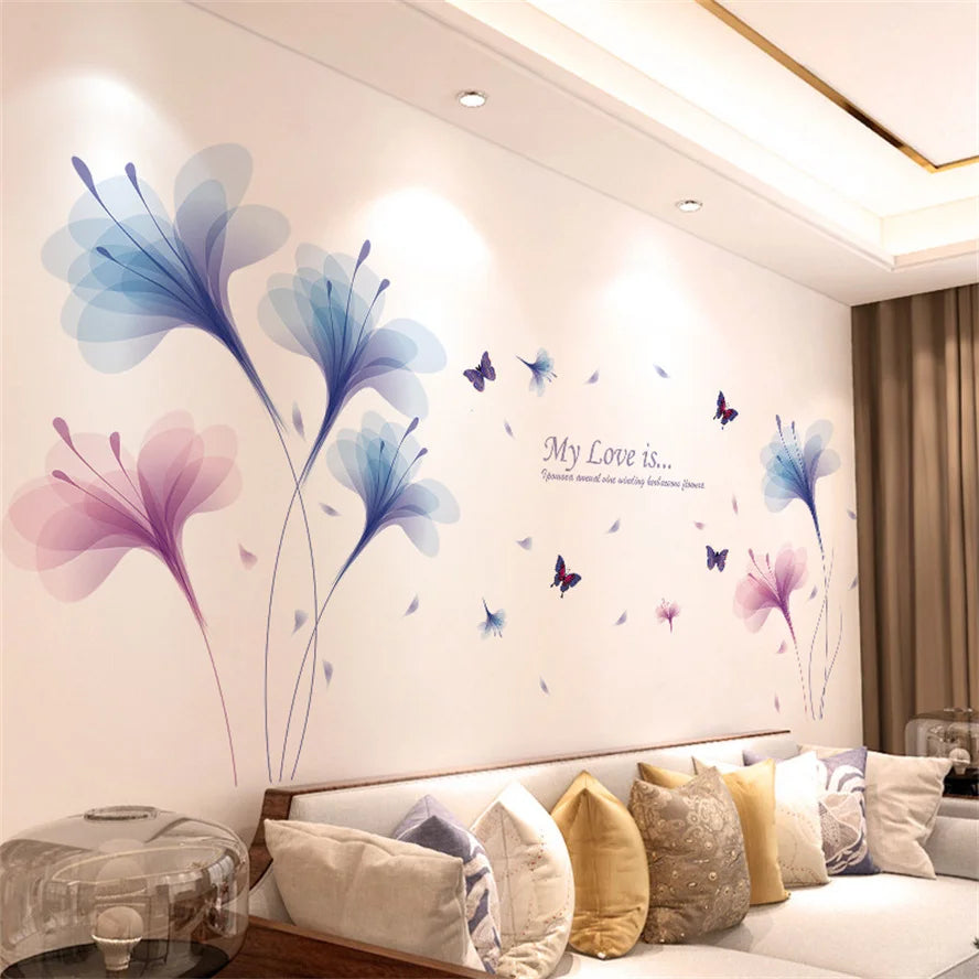 🌿✨ Aesthetic Floral & Nature Wall Stickers | DIY Home Decor – 20 Designs 🌸🦋