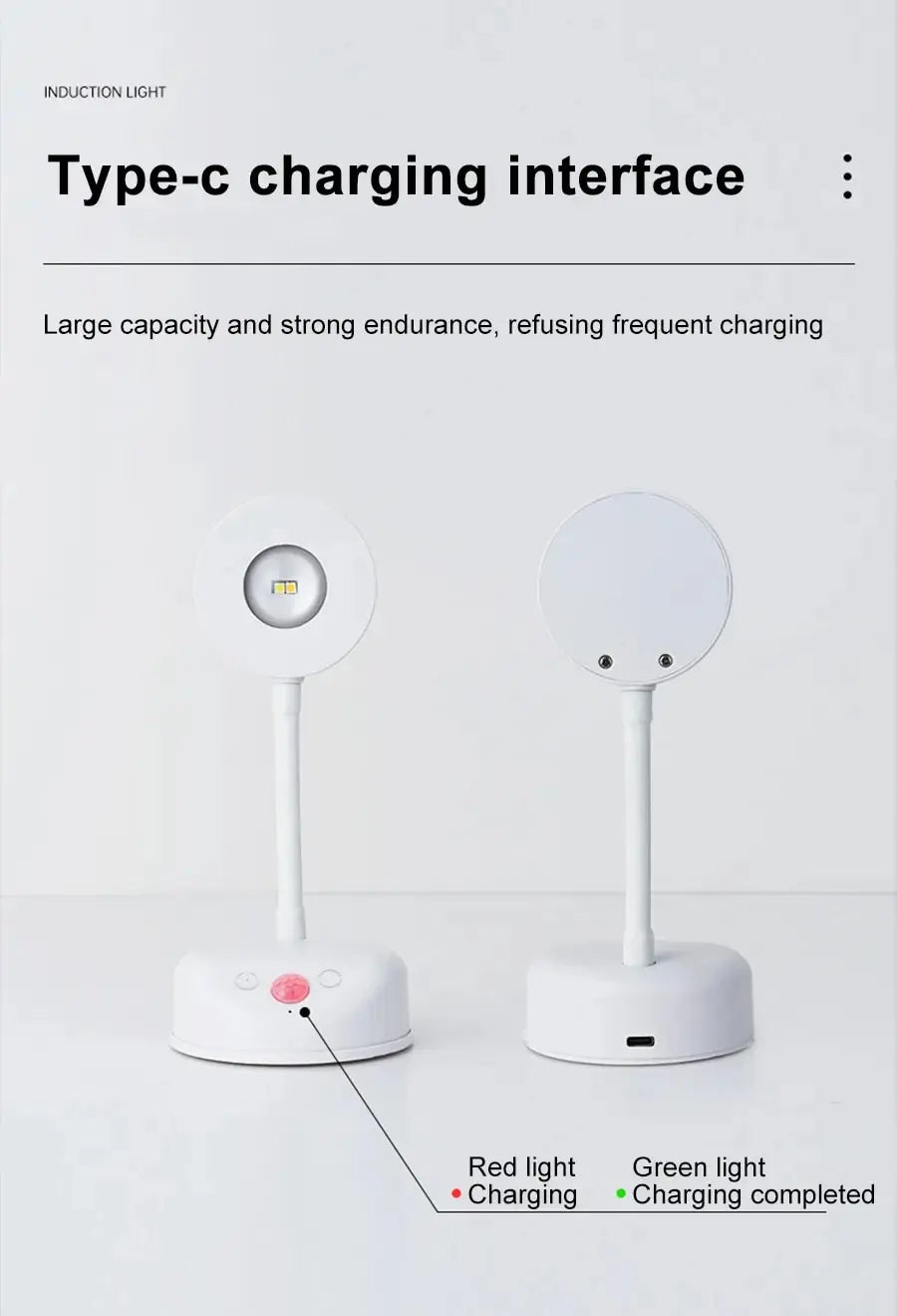 ✨ LED Lamp with Motion Sensor - Wireless USB Night Light