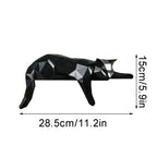 🐱 “Minimalist Cat Duo Figurines – Black & White Ceramic Decor 🖤🤍✨”