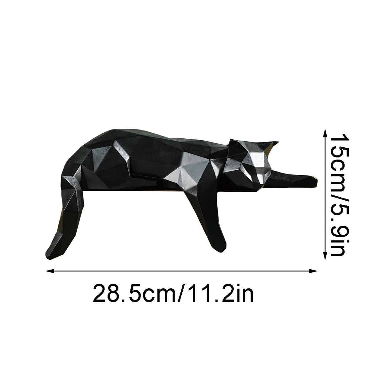 🐱 “Minimalist Cat Duo Figurines – Black & White Ceramic Decor 🖤🤍✨”