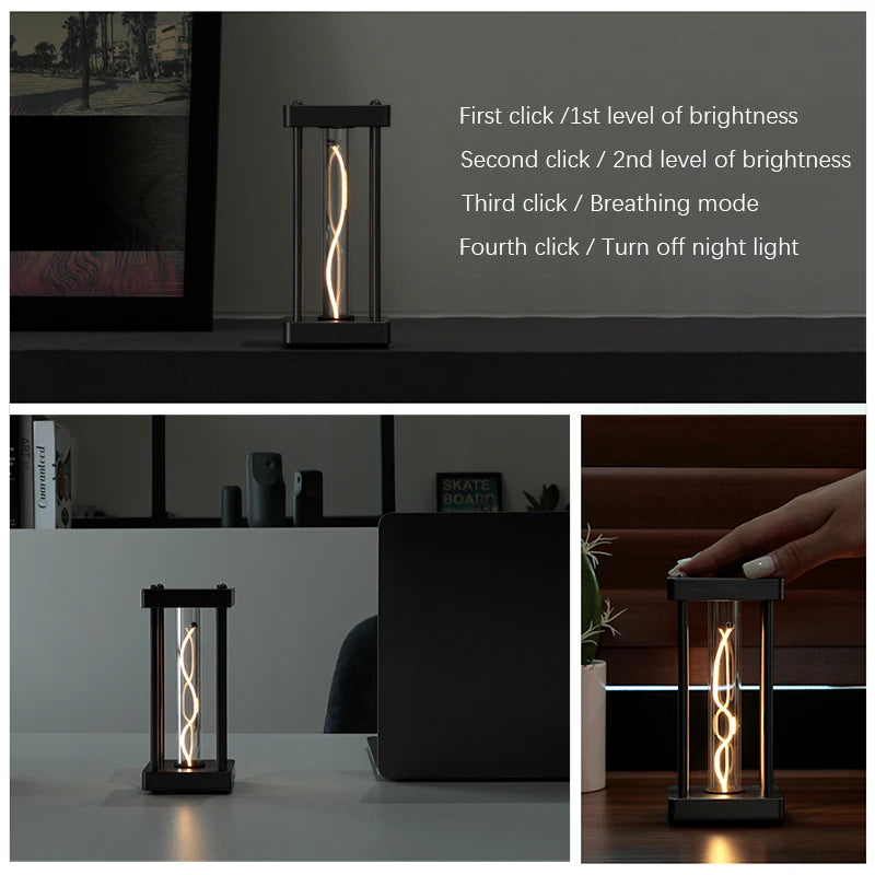 🔮 Quantum Touch LED – Creative Lamp with a Bright Square ✨