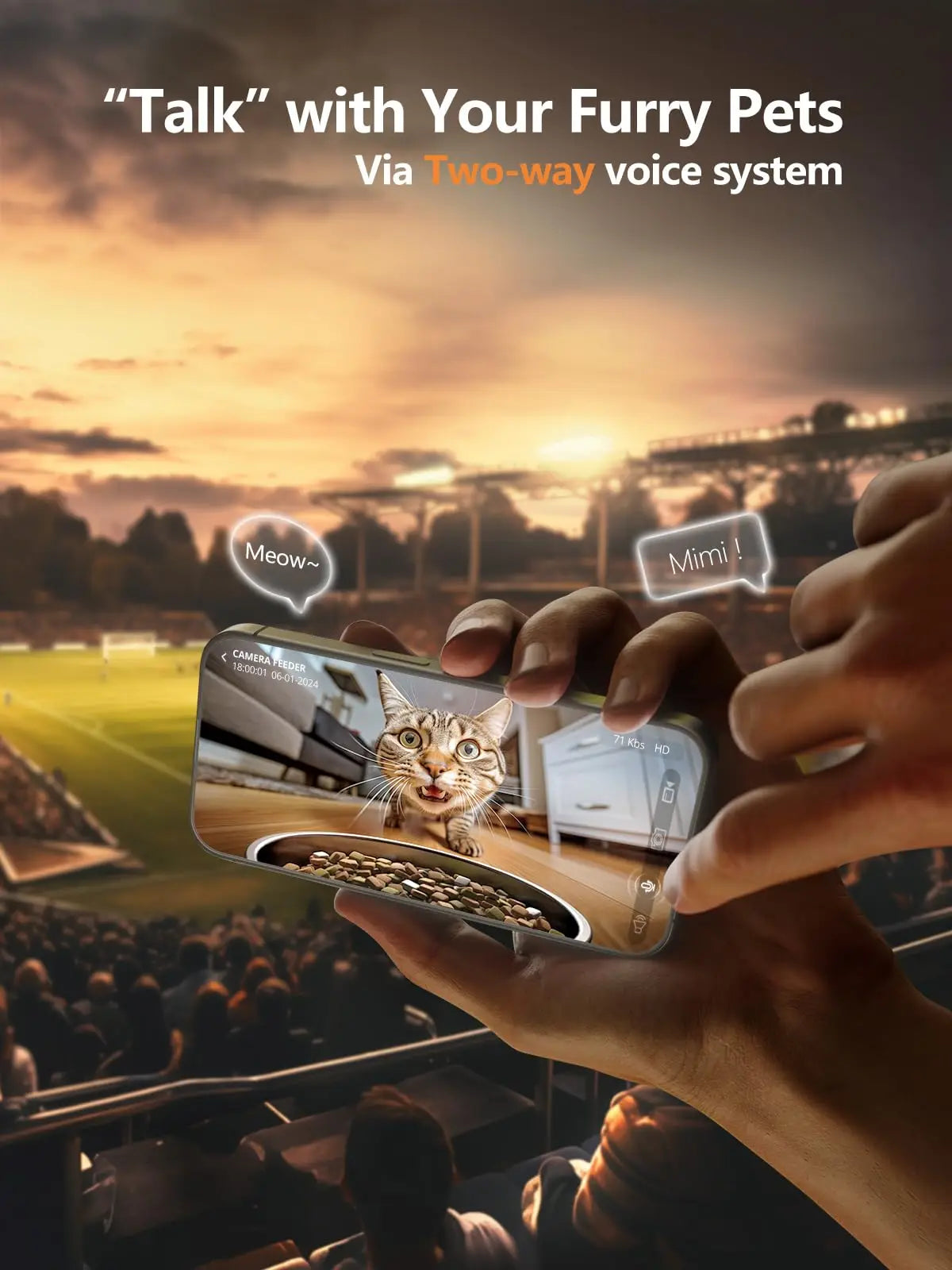 🌟 Smart Auto Cat Feeder with HD Camera 📸🐾 | 2L & 4L Wi-Fi Versions