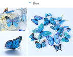 🌈 3D Butterfly Wall Stickers – Double-Layer Decorative Set (12pcs) 🦋✨