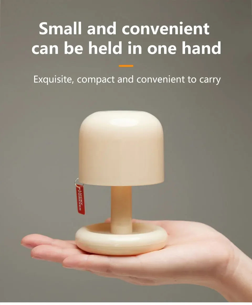 Mini Lamp “Mushroom Glow” 🌙🍄 – USB rechargeable LED, touch control