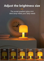 Mini Lamp “Mushroom Glow” 🌙🍄 – USB rechargeable LED, touch control