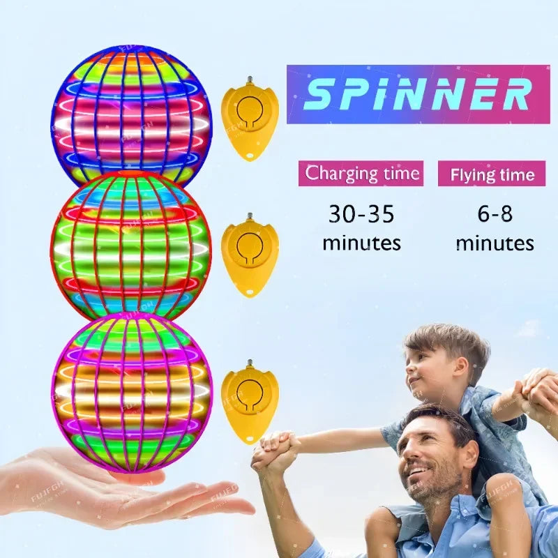 ✨Flying LED Boomerang Ball – Magic Hover Spinner Toy ✨