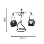 ✨ Nordic Metal Candlestick – Abstract Character Candle Holder 🕯️🌙