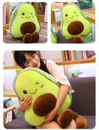 🥑💚 Soft Avocado Plush - With A Wink Face