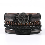🔥 Men’s Leather Bracelet Collection – Multi-Style Modern Designs 🖤✨