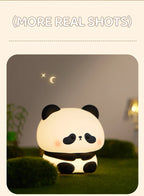 Panda LED Night Light –Soft Silicone Night Lamp, Touch & USB Rechargeable 🐼✨