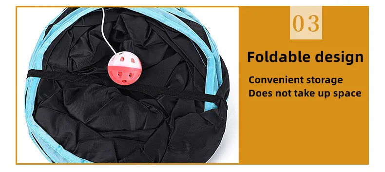 🐾 Multi-Tunnel Cat Adventure Toy – Interactive Play Tunnel for Curious Cats 🐱✨