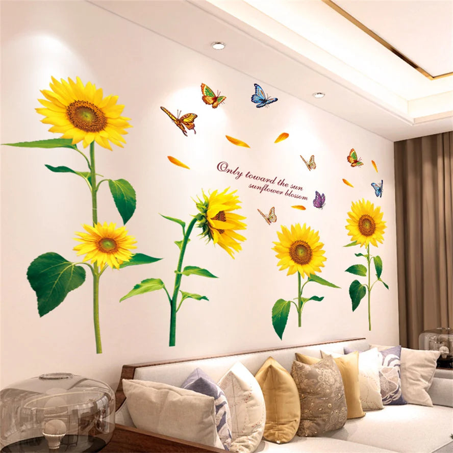 🌿✨ Aesthetic Floral & Nature Wall Stickers | DIY Home Decor – 20 Designs 🌸🦋