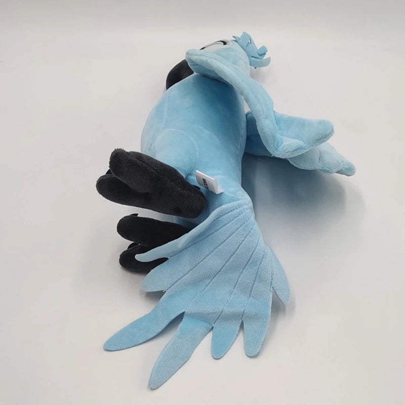 🦜 Plush “Rio” – Blu & Jewel | Peluche Super Soft 35 cm