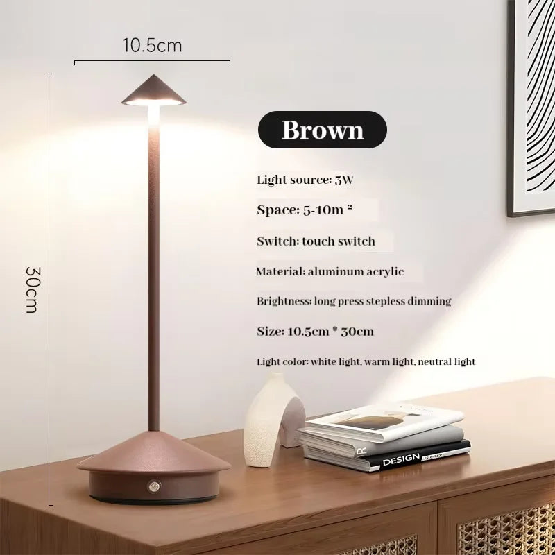 Creative Touch LED Table Lamp – Rechargeable Table Lamp 🌙✨