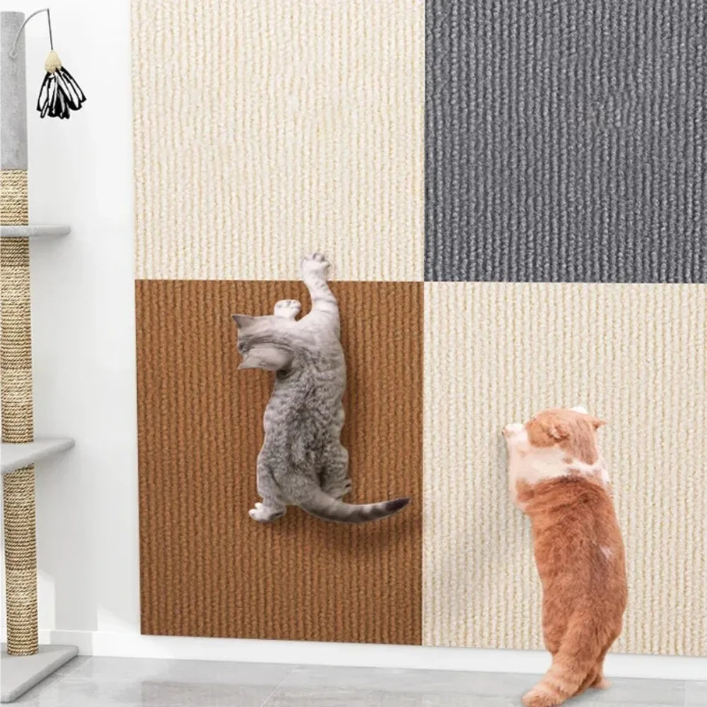 🐾 Universal Cat Scratching Mat – Wall, Furniture & Floor Protector