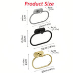 Stainless Steel Adhesive Towel Rack – Silver / Black / Gold 🚿✨