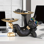 🐶✨ “Bulldog Butler™ – Multifunctional Resin Tray Statue”