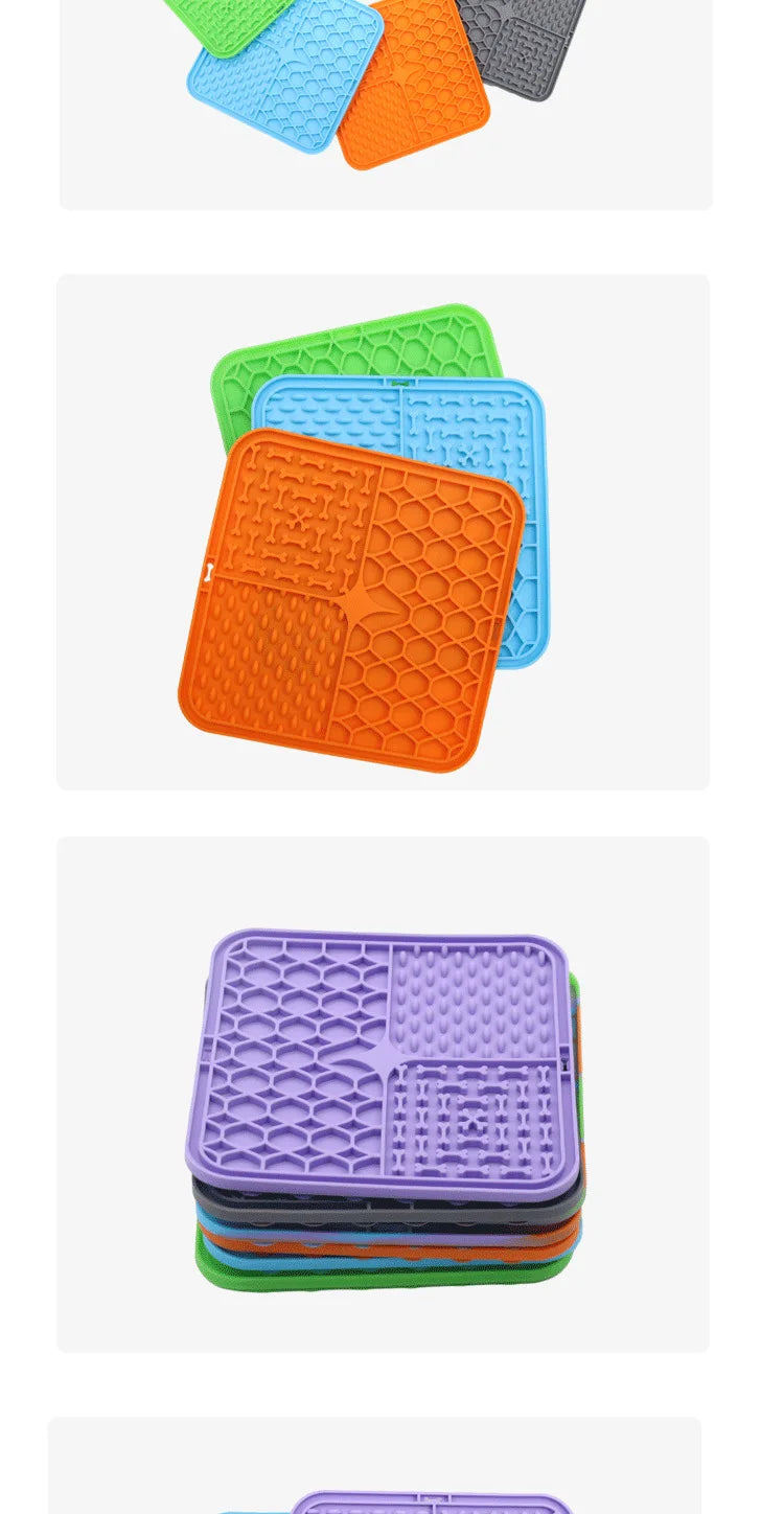 🌟 Silicone Slow-Feeding Mat for Dogs & Cats 🐾 | Lick Pad Anti-Anxiety & Training Tool