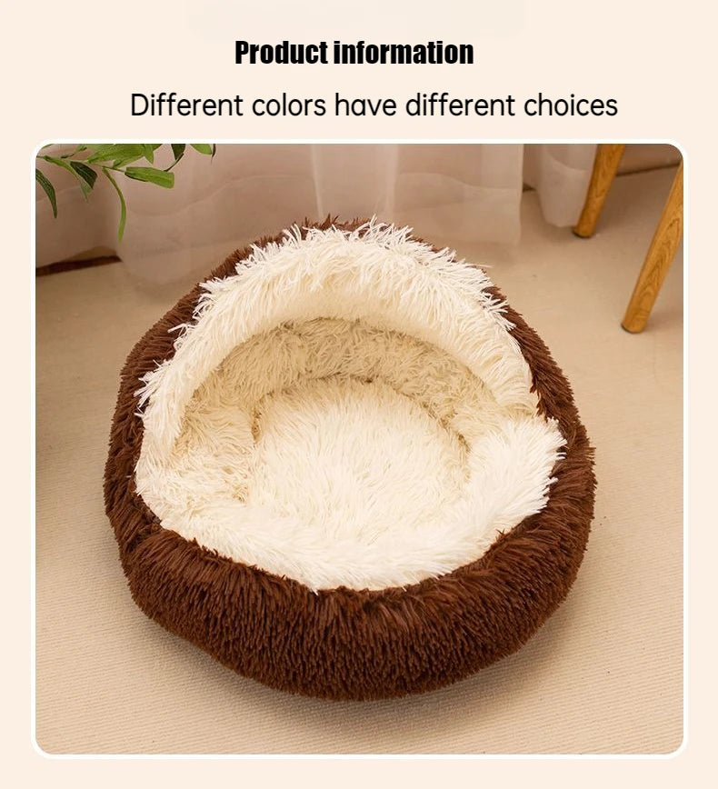 2-in-1 Nest Bed for Cats and Dogs - Soft, Enveloping and Transformable | 40-50-60 cm