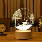 💡 3D Visual Illusion Night Light – LED Desk Lamp