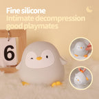 Cute Silicone Night Light – Ricaricabile & Touch | Fox 🦊, Rabbit 🐰, Penguin 🐧, Giraffe 🦒, Slot 🦥, Nylon 🌙, Flamingo 🦩
