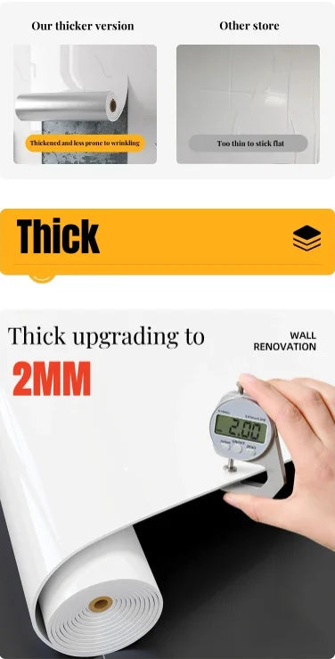 ✨ Marble-Effect Peel & Stick Wall Wallpaper – Thick Foam, Waterproof, 40cm Width | Luxury Home Decor ✨