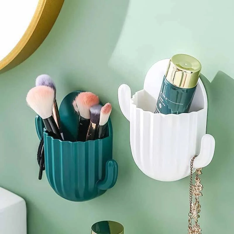 Cactus Wall Holder 🌵 - Toothbrush Holder / Multi-purpose Remote Control Holder