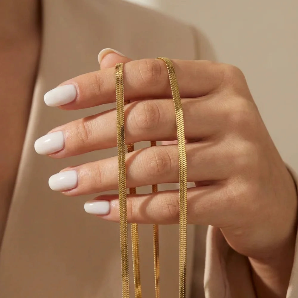 🌟 Minimalist Unisex Chain Necklace – Premium Stainless Steel Jewelry 🌟