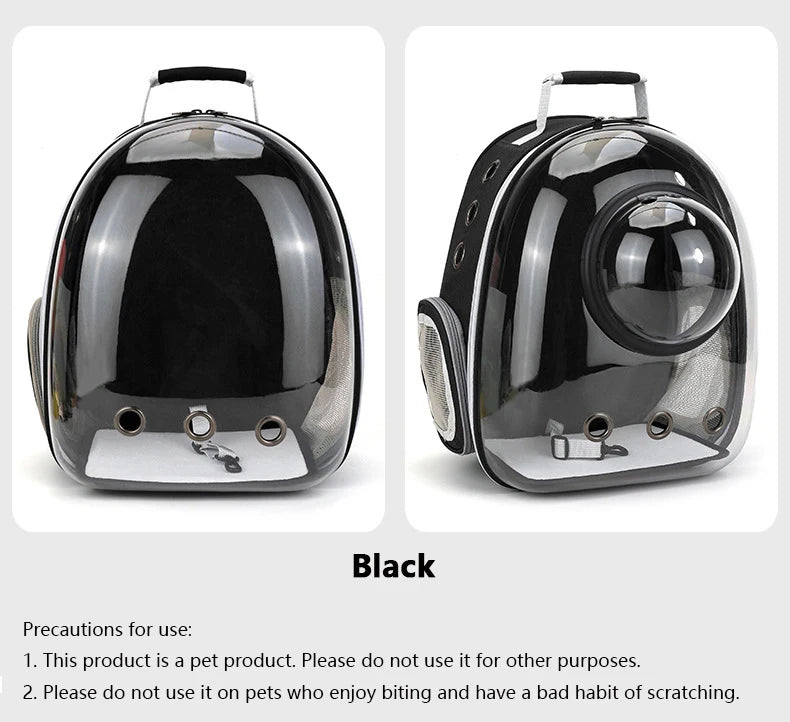 🐾 Crystal-Clear Pet Travel Backpack – Transparent Air-Flow Carrier 🎒✨