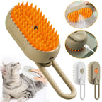 🐾 Steam Pet Grooming Brush 3-in-1 – Electric Vapor Cleaning & Massage Comb 🐾