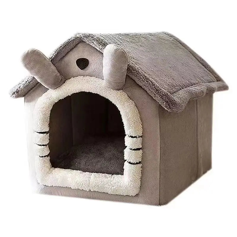 🏠 House-shaped kennel for dogs and cats - Soft, Cosy and Insulating