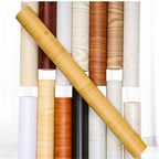 🪵✨ Wood-Grain PVC Waterproof Adhesive Wallpaper – Multiple Sizes & Colors