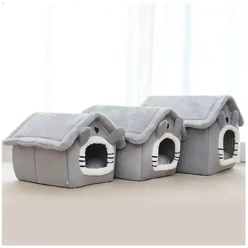 🏠 House-shaped kennel for dogs and cats - Soft, Cosy and Insulating
