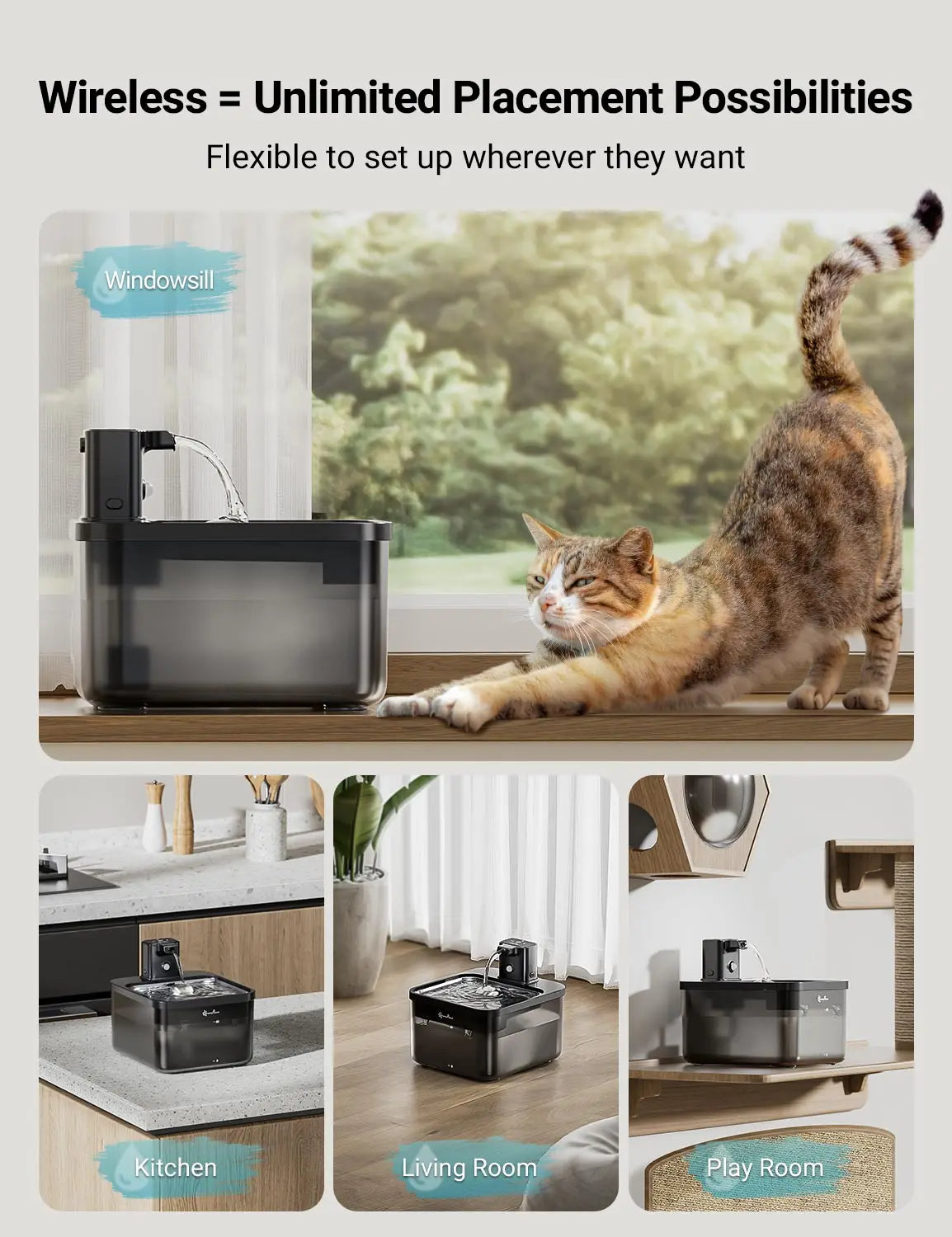 2.5L Automatic Water Dispenser for Cats and Dogs - Wireless, Smart Sensor, Ultra Silent 🐱💧