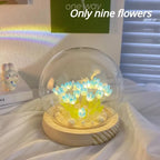 🌷✨ Mini Tulip LED Night Light - Glass Lamp with Bright Flowers