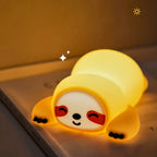 Cute Silicone Night Light – Ricaricabile & Touch | Fox 🦊, Rabbit 🐰, Penguin 🐧, Giraffe 🦒, Slot 🦥, Nylon 🌙, Flamingo 🦩