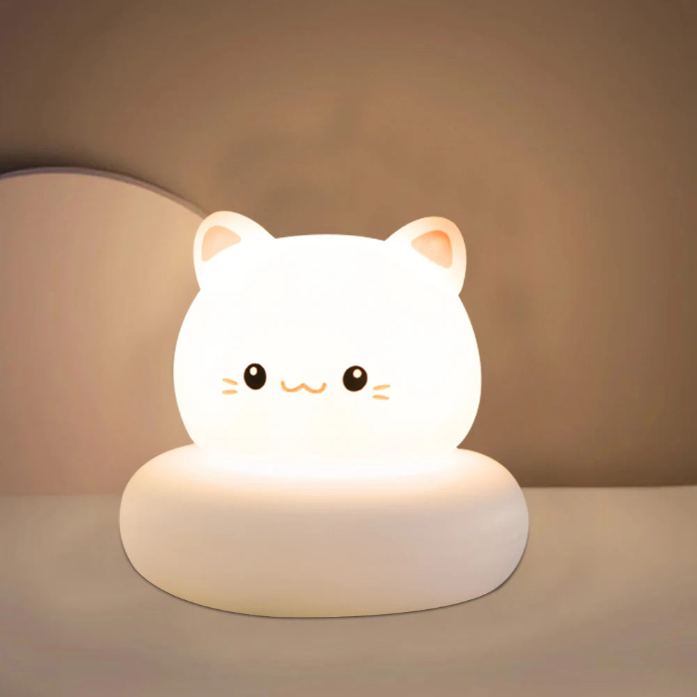 🌙 Cute Animal Night Light – Children's Night Lamp (Touch, 3 Brightness Levels)