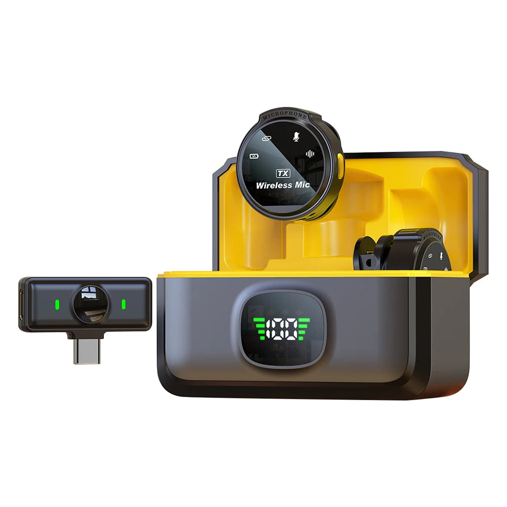 ✨ Wireless Magnetic Clip Microphone – Portable Lavalier Mic for TikTok, Vlogs & Interviews 🎤📱