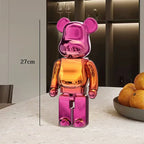 🧸✨ Graffiti Bear Resin Statue – 27cm Artistic Decor Figurine