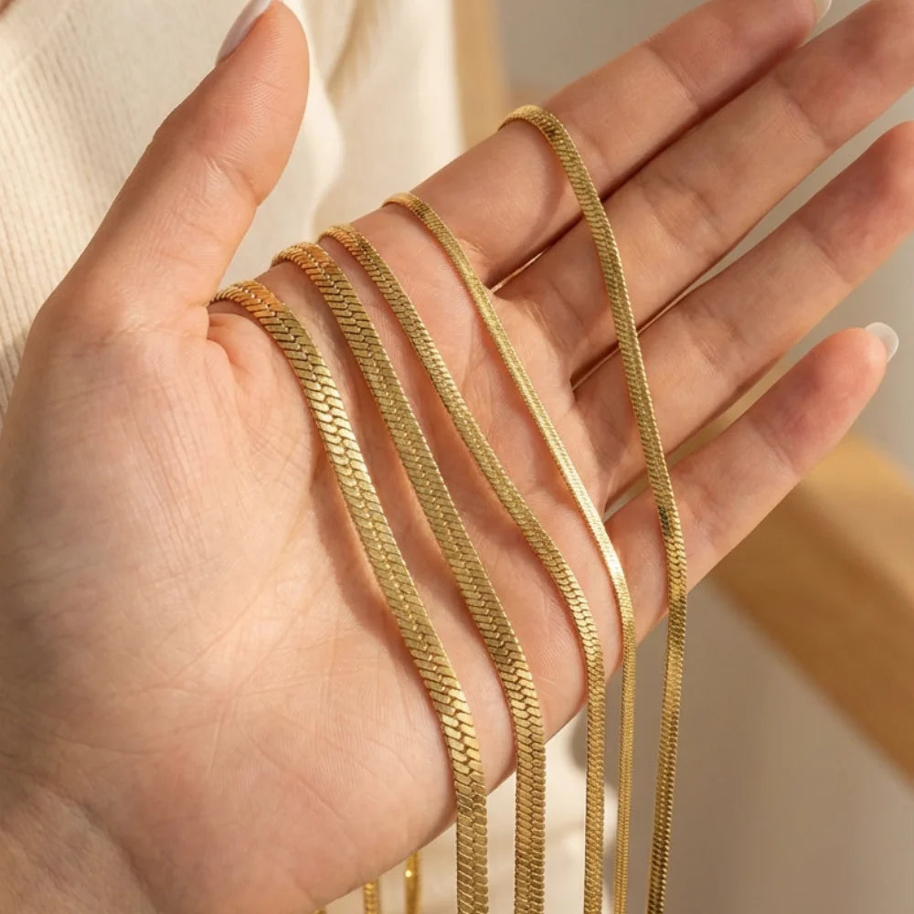 🌟 Minimalist Unisex Chain Necklace – Premium Stainless Steel Jewelry 🌟