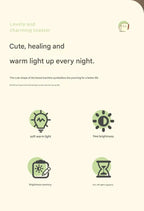 🧡 Toast Maker Night Light –Rechargeable Creative Night Lamp (Pink / Green)