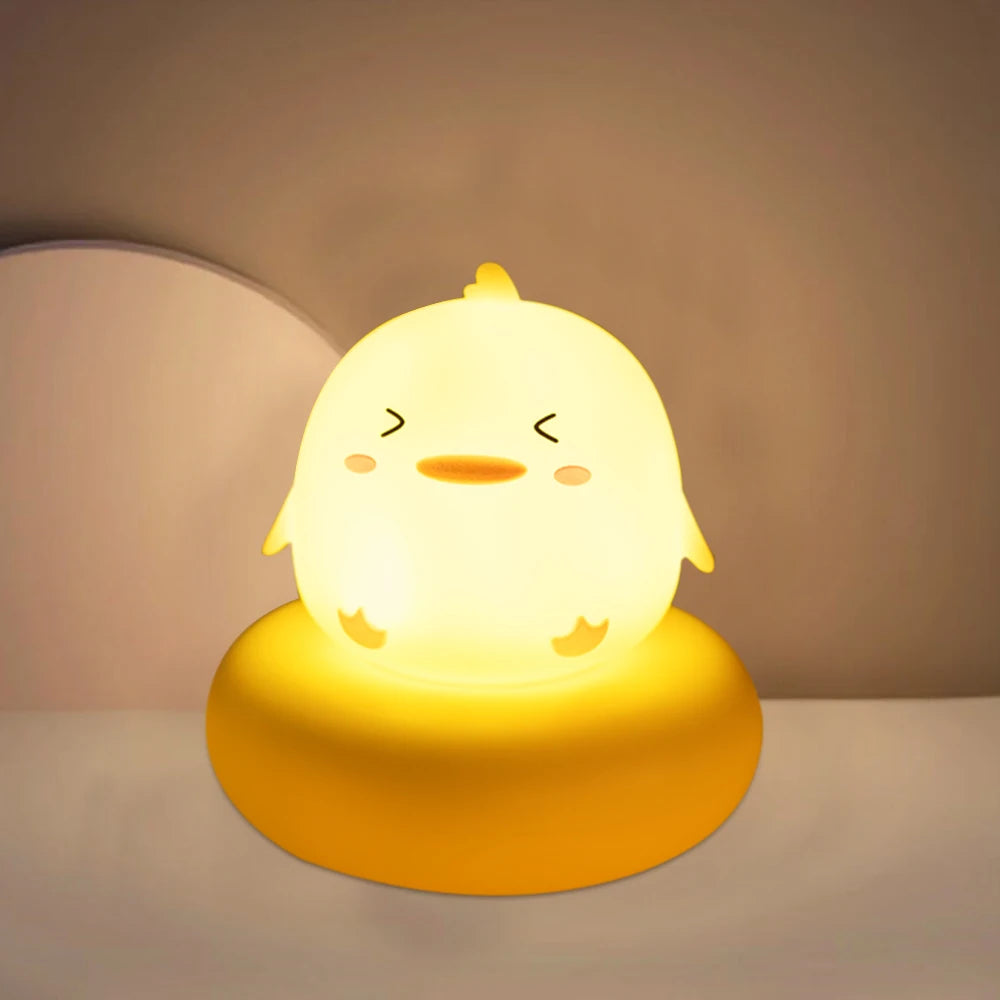 🌙 Cute Animal Night Light – Children's Night Lamp (Touch, 3 Brightness Levels)