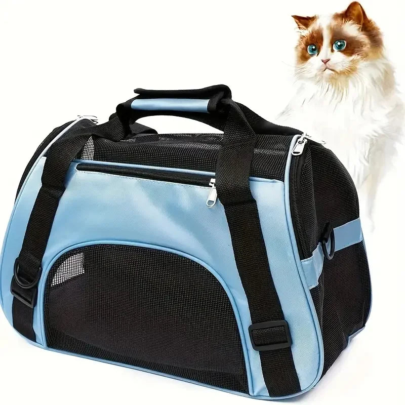🐾 Soft Canvas Pet Carrier – Lightweight & Breathable Travel Bag