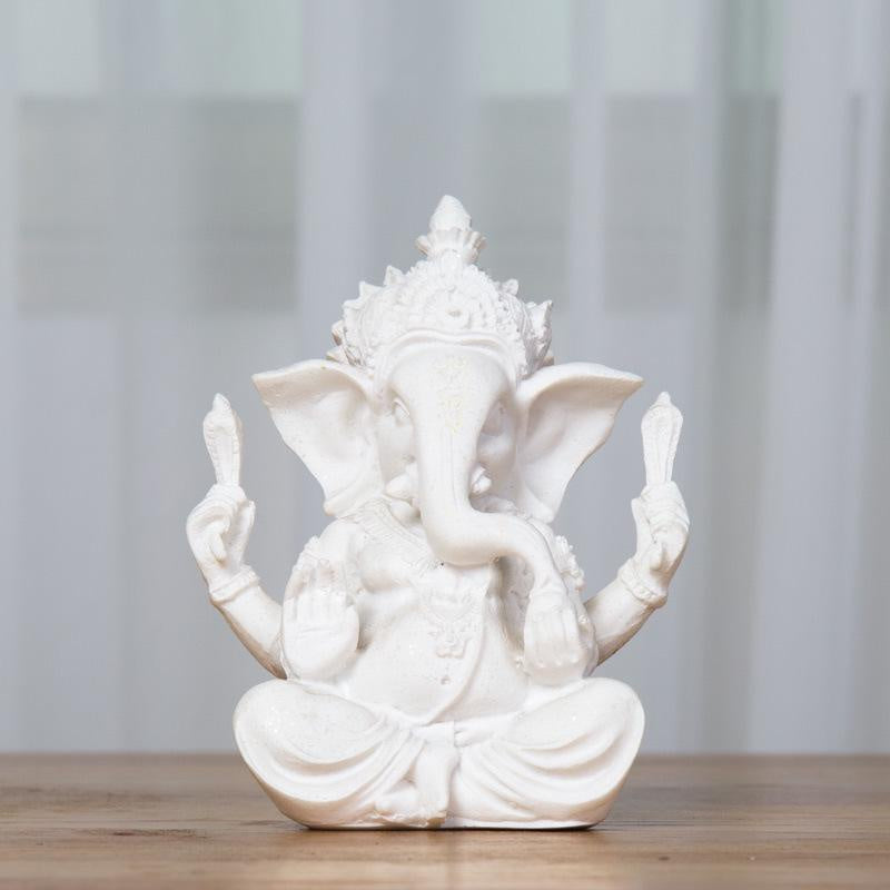🌿 Sandstone Ganesha Elephant Statue – Handmade Spiritual Home Decor 🐘✨