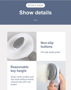 Self-Cleaning Pet Grooming Brush – Anti-Shedding Comb for Dogs & Cats 🐶🐱✨