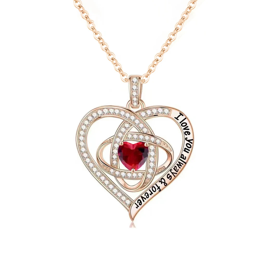 ✨ “Eternal Heart Rose Gift Necklace ❤️🌹”