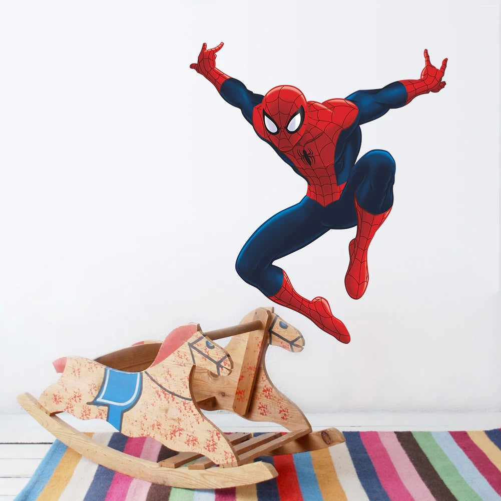 🕷️ 3D Spider-Man Wall Stickers – Room Decor for Superhero Fans 🦸‍♂️✨